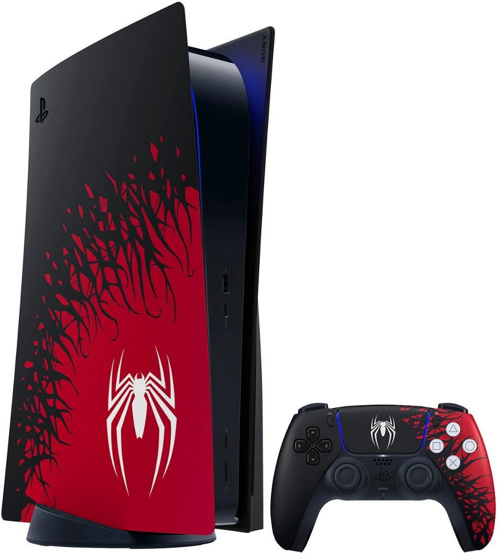 PlayStation 5 Disc Edition Limited Bundle with Two Controllers Midnight Black DualSense and Hard Shell Protective Controller Case D71416