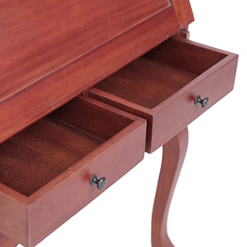 Brown Solid Wood Secretary Desk N729915