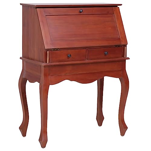 Brown Solid Wood Secretary Desk N729915
