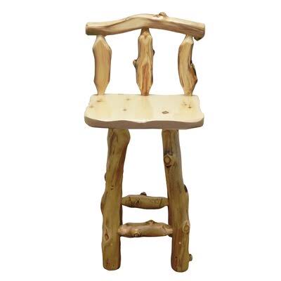 Beeswax / Linseed Oil Solid Wood Bar Stool X8568