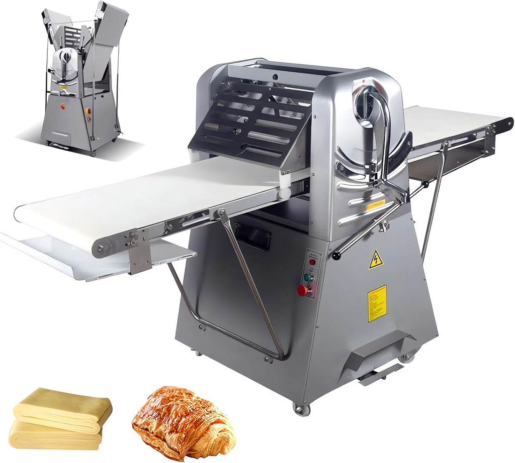 Dough Sheeter 20'' Reversible Dough Roller Machine with Foot Switch 110V U65843