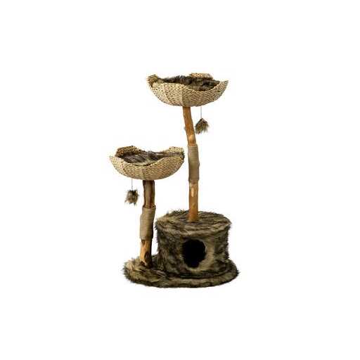 White Wooden Cat Tree J1665