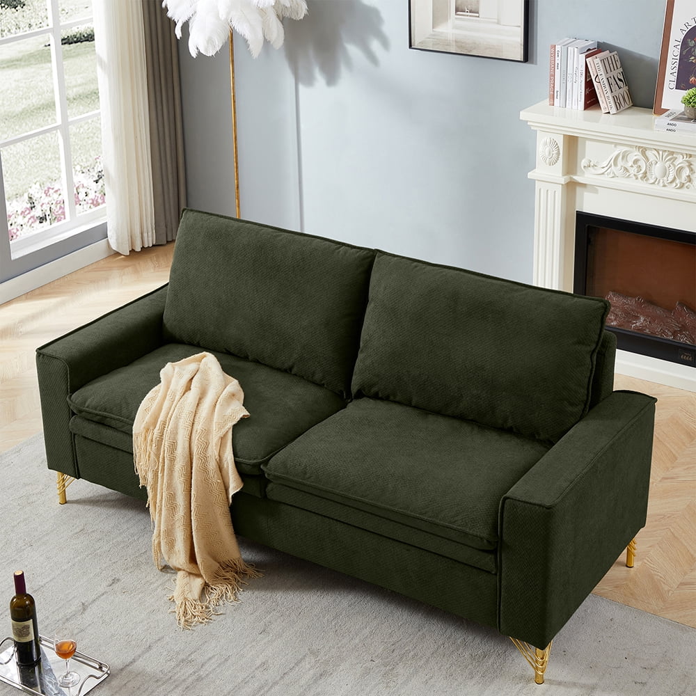 78-inch 2-seat Cotton Linen Fabric Small Sofa H175491