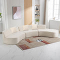 Oversized Modular Sectional Sofa Upholstered Chenille Deep Seat Sofa Couch with Chaise & Pillows, 5 Seater Grey Q250