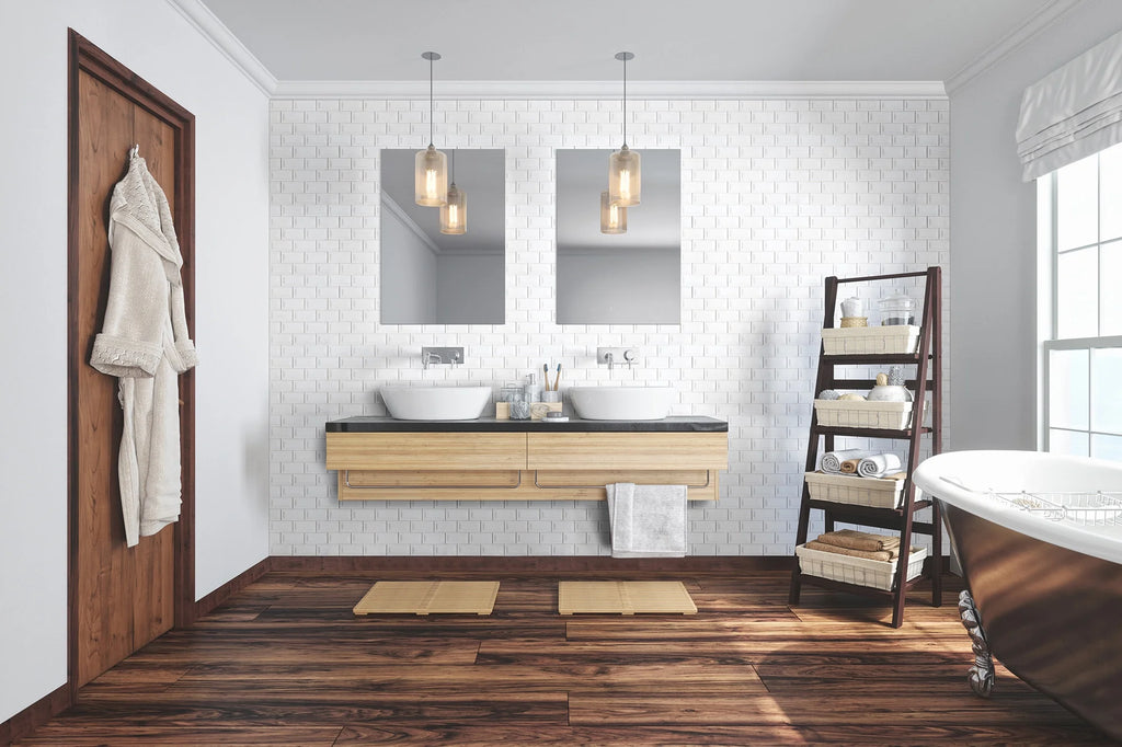 White Glossy 3 in. x 6 in. Glossy Ceramic Wall Tile (10.66 sq. ft. / case) Z467875