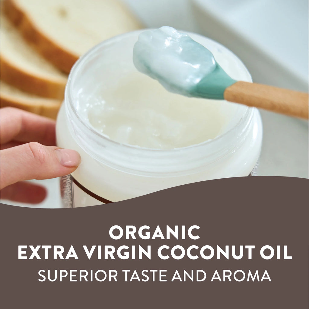 Organic Extra Virgin Coconut Oil, Cold-Pressed & Unrefined, 16 Fl Oz V403224