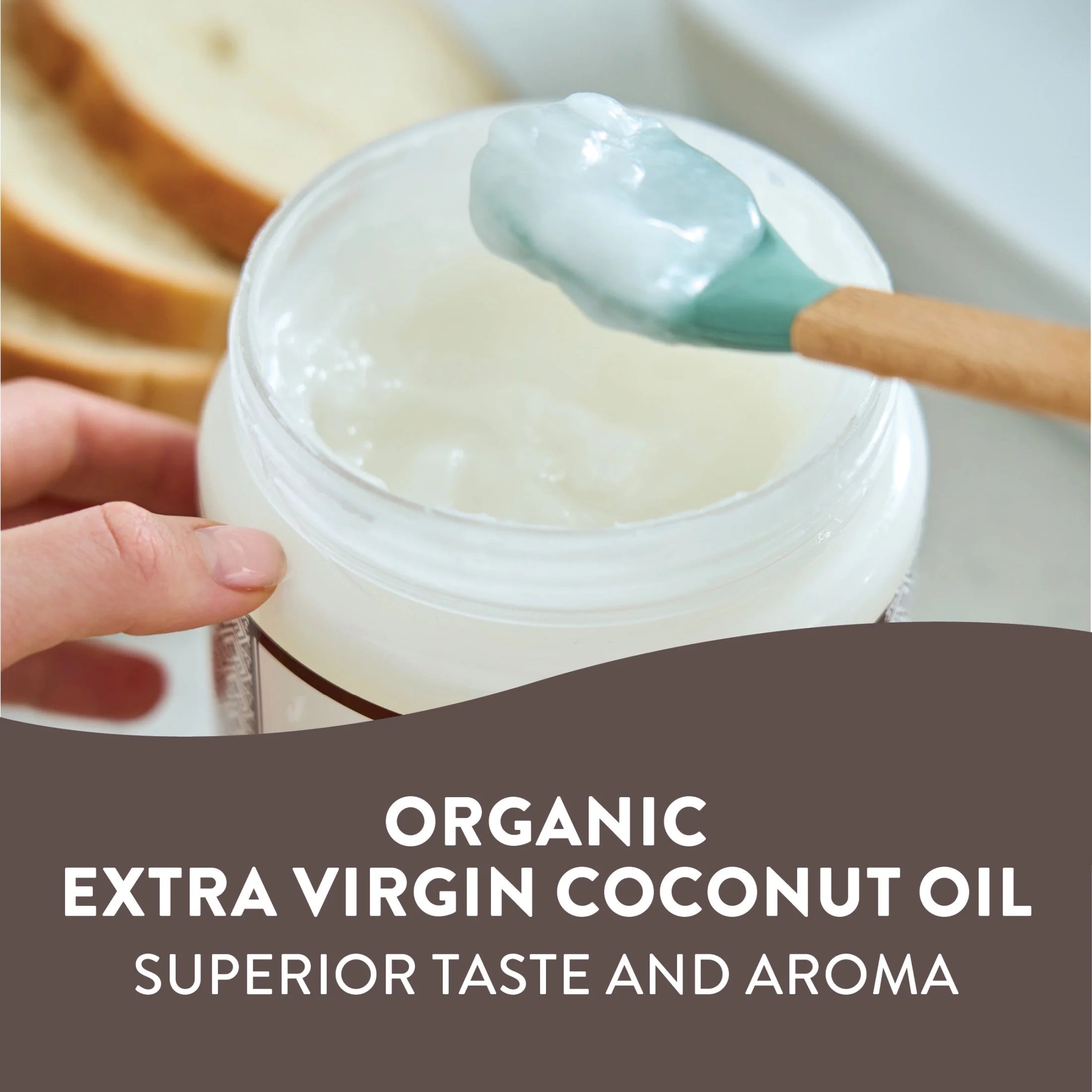Organic Extra Virgin Coconut Oil, Cold-Pressed & Unrefined, 16 Fl Oz V403224