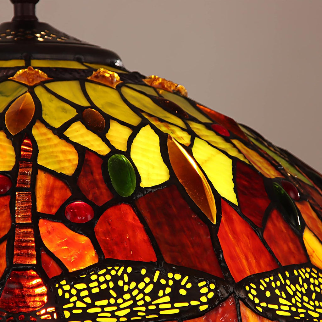 Tiffany-Style 2 Light Dragonfly Table Lamp 16" Shade R57630