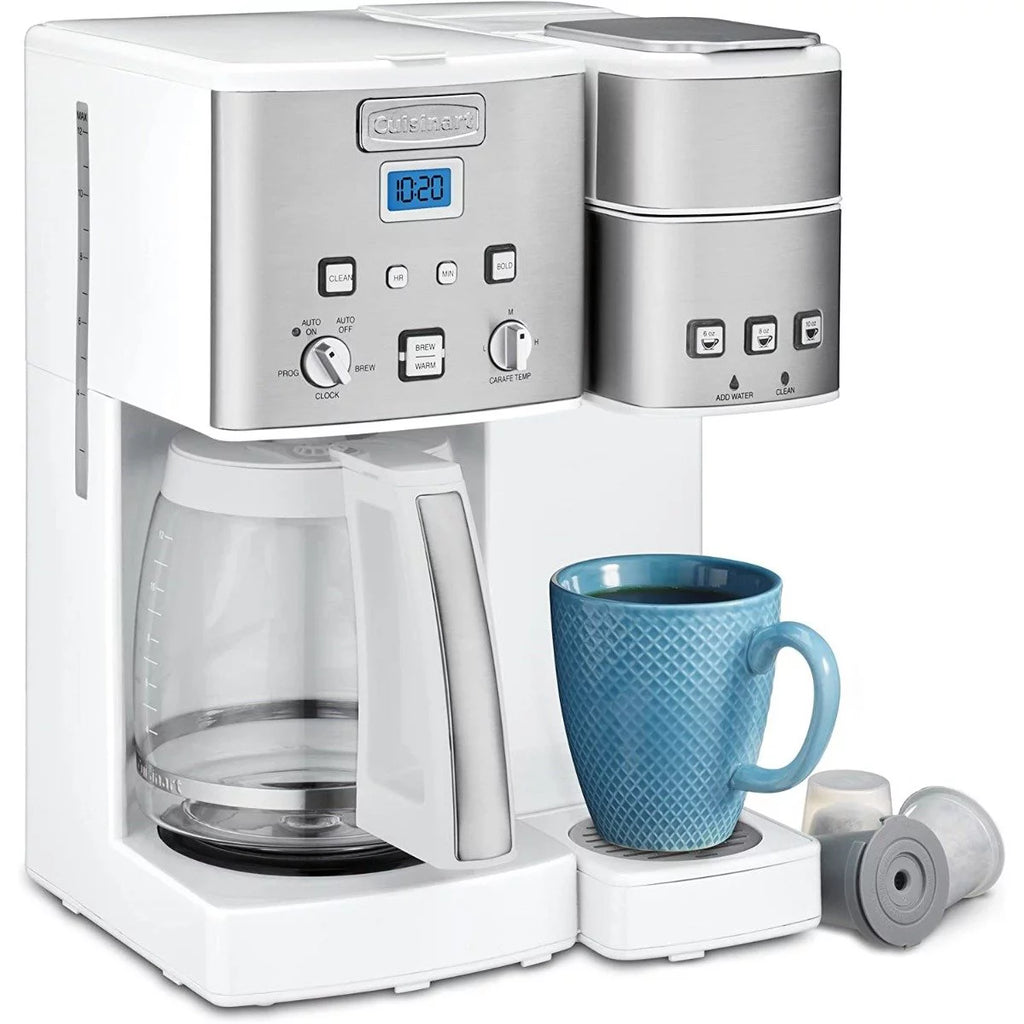12-Cup Coffee Maker & Single-Serve Brewer White H821508