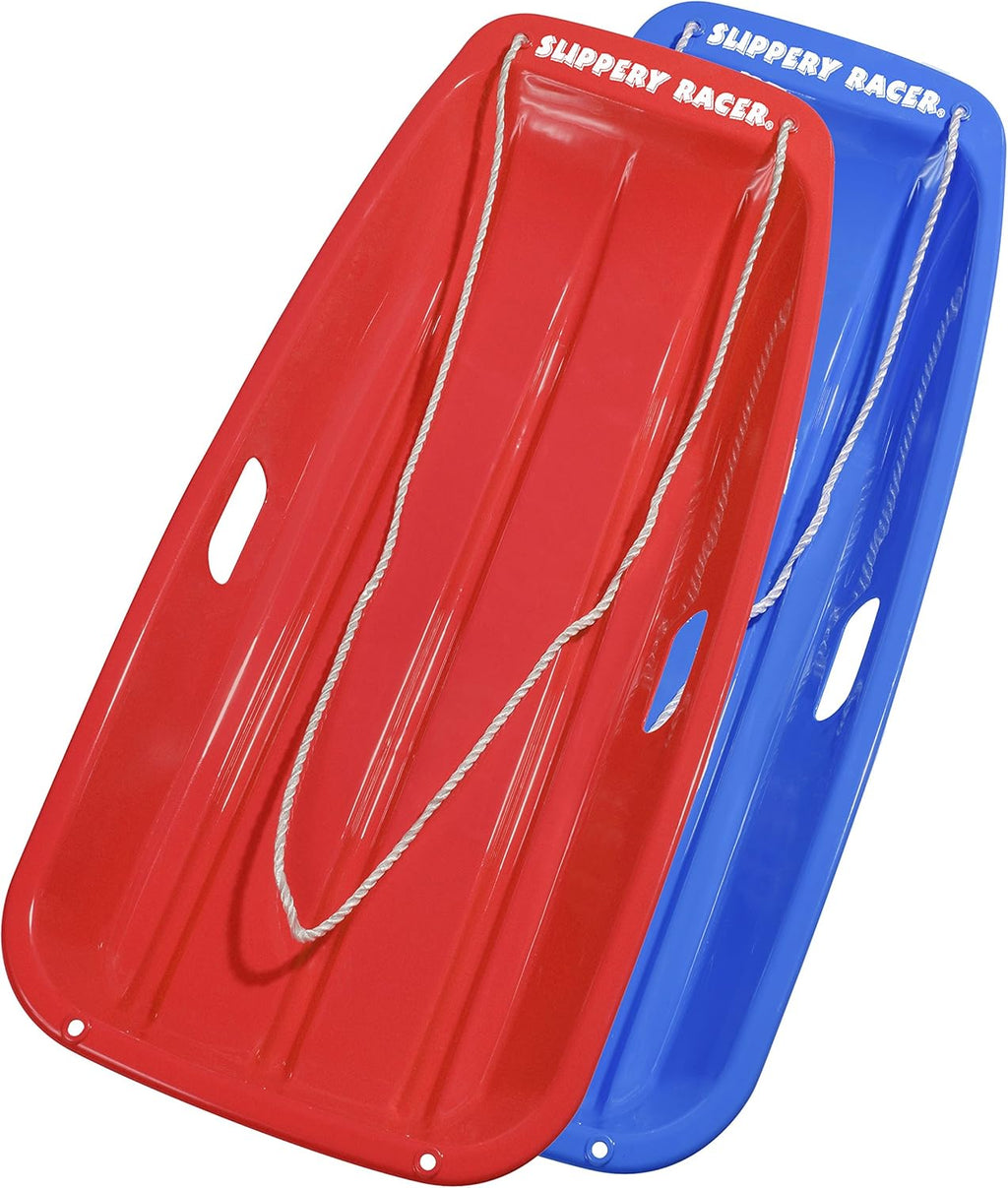 Flexible Plastic Toboggan Snow Sled with Pull Rope W3629