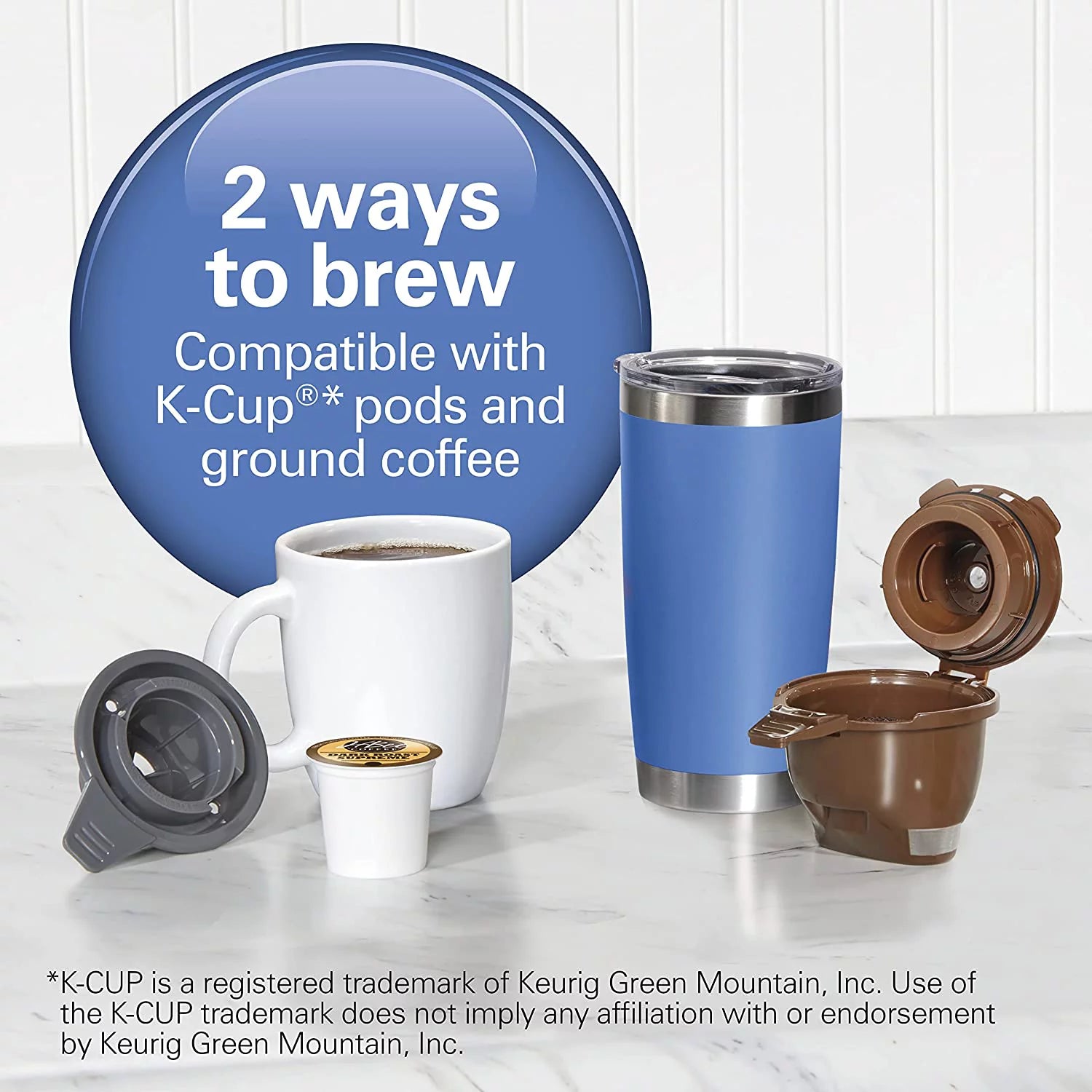 Removable 50 oz. Water Reservoir Single-Serve Coffee Maker B4378