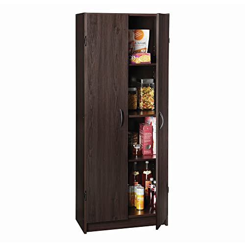 White 2 Door Pantry Cabinet with Adjustable Shelves R925