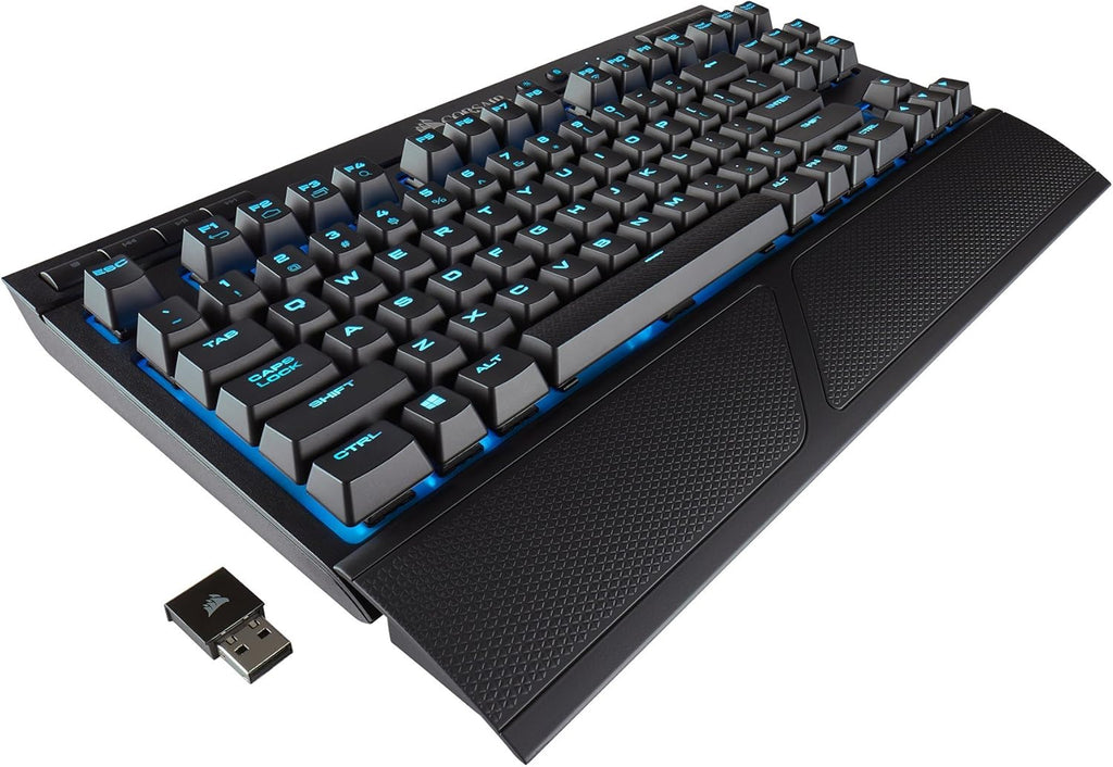 Wireless Mechanical Gaming Keyboard with Blue LED Backlit Cherry MX Red R785