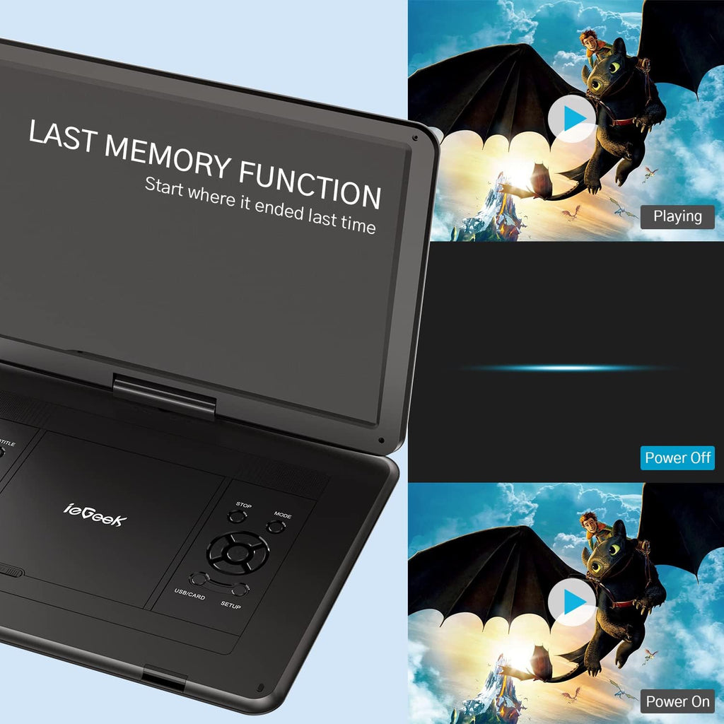 17.5" Portable DVD Player with 15.6" Swivel HD Screen W193709