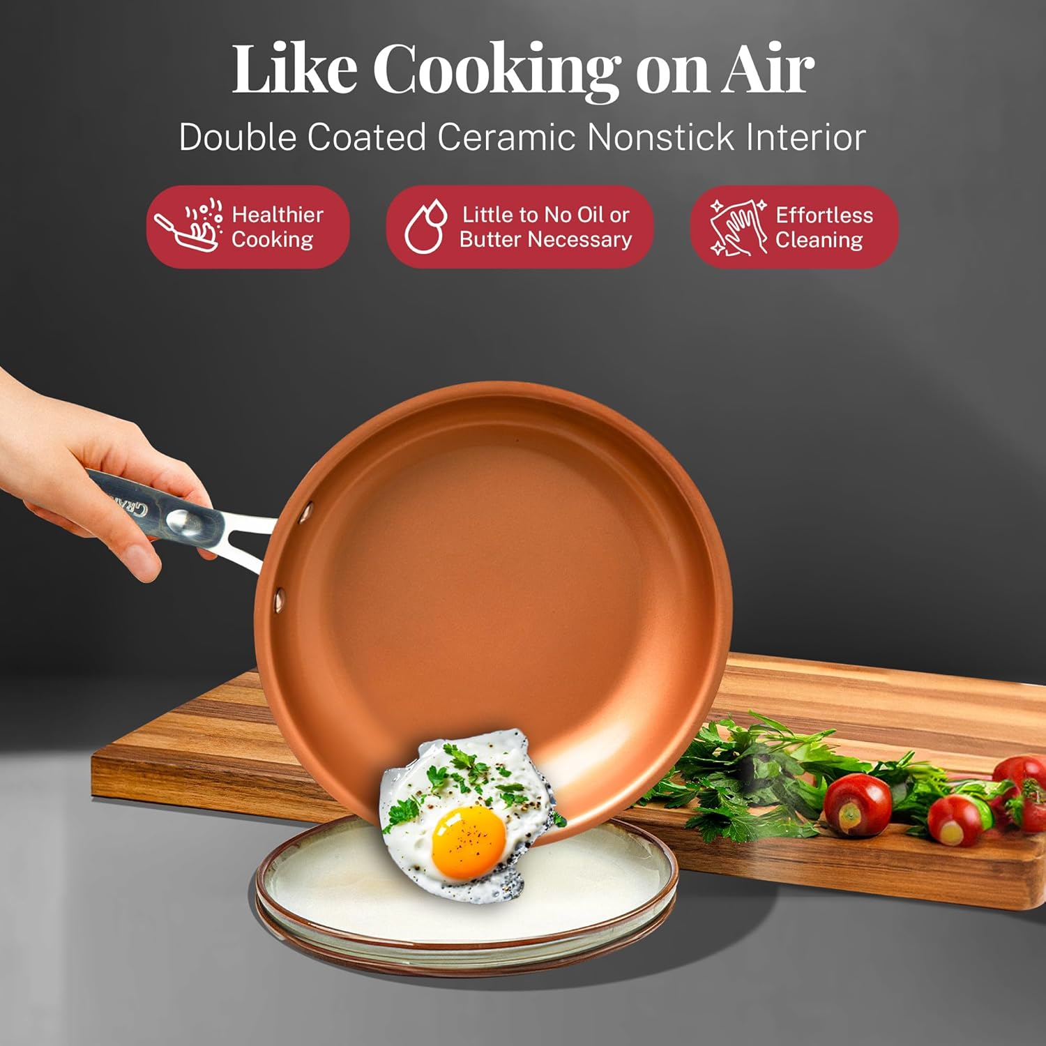 20 Pc Nonstick Ceramic Pots and Pans Set with Lids D94223
