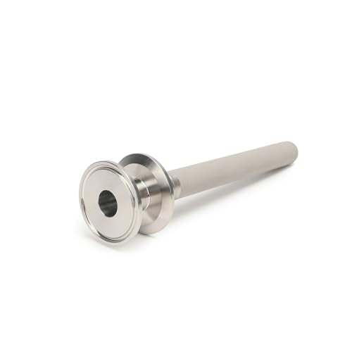 Tri-Clamp Stainless Steel 304 Diffusion Stone, 2 Micron Aeration Stone with 1/4" NPT CO2 inlet V564528