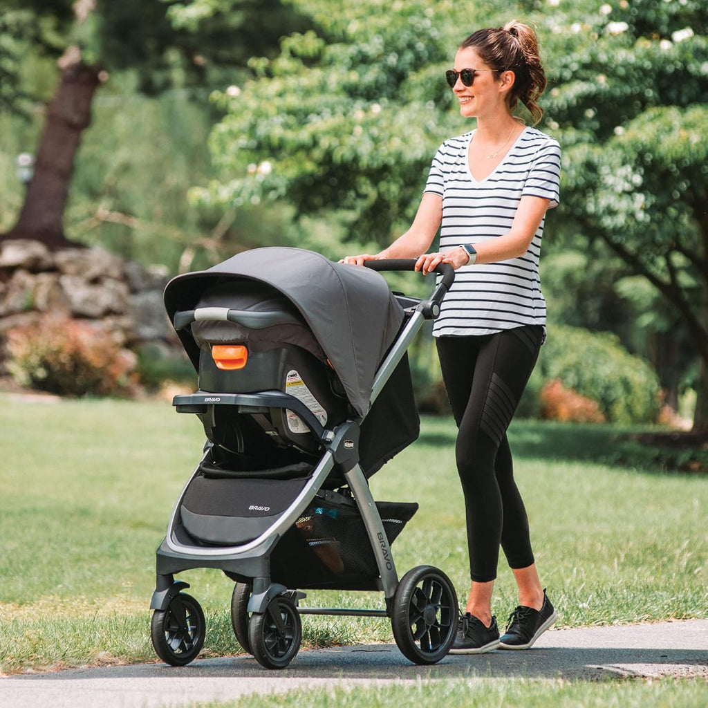3-in-1 Travel System Stroller with Infant Car Seat and Base, Camden/Black & Grey V8670
