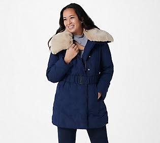 Navy Water Resistant Zip-Front Jacket E820131