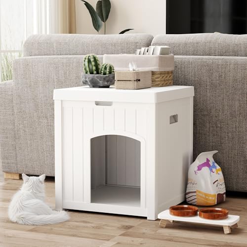 White Waterproof Resin Plastic Cat House W79053