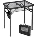 Silver 32”x32” Aluminum Folding Grill Table Q560