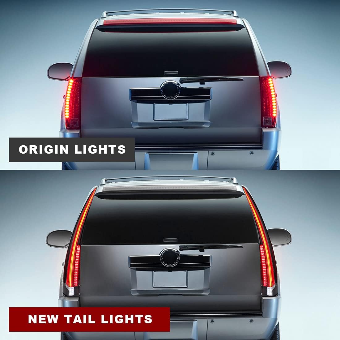 Clear LED Tail Lights Assembly for Cadillac Escalade ESV W392