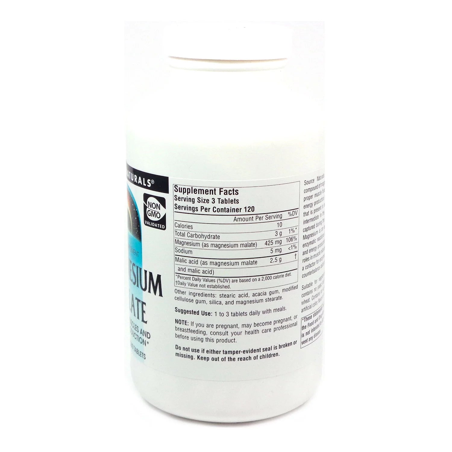 Magnesium Malate 1250 mg 360 Tablets K812867