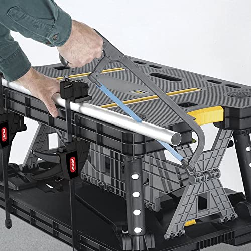 Folding Work Table with Clamps S804