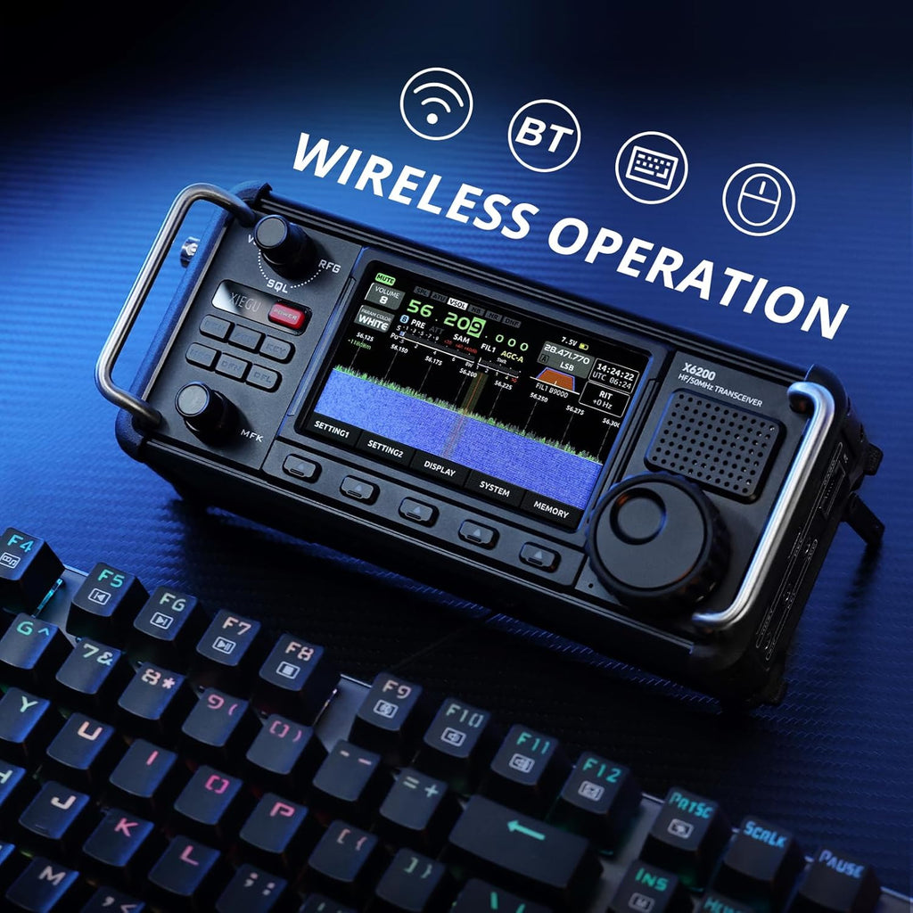 Portable HF Radio Transceiver with 4 LCD Screen H320