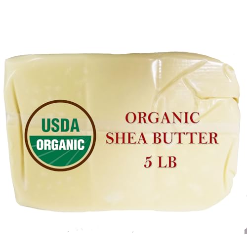 Organic Shea Butter 5 lb, Raw Unrefined J70240