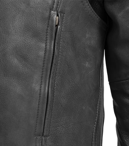 Men's Motorcycle Biker Riding Leather Jacket K141
