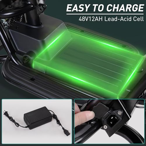 400W 48V Electric Tricycle with 3 Seats and Storage Baskets T288951