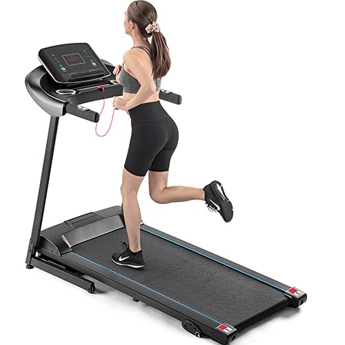 Silver Foldable Electric Treadmill with Bluetooth K7989