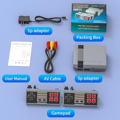 Retro Game Console with 620 Games and 2 Controllers X532213