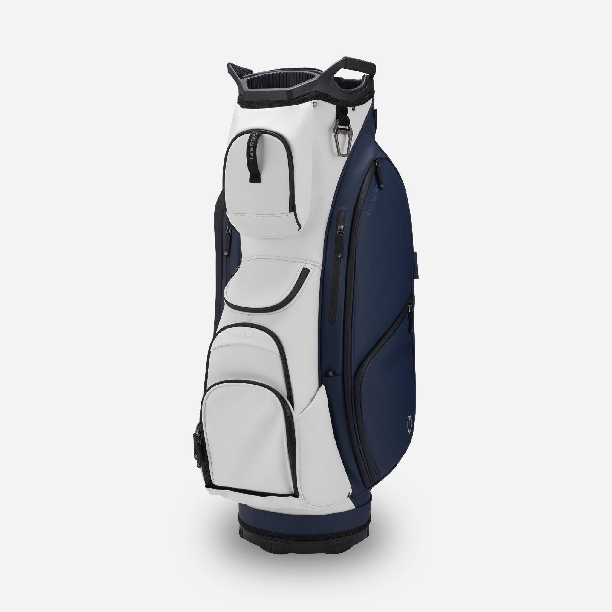 Matte White/Navy Cart Bag T6040