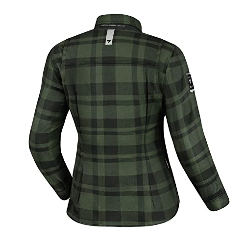 Armored Plaid Biker Flannel Jacket W100