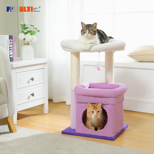 Natural Sisal Cat Tree with Cat Condo G124724