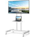 Rolling TV Stand with Metal Laptop Shelf B2503