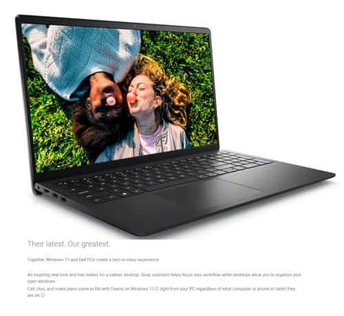 15.6" FHD LED Display Intel Core i3 8GB RAM 256GB SSD Windows 11 Home Black Laptop V6384