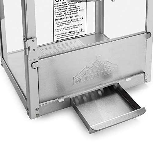 Black 8-Ounce Kettle Popcorn Machine H2533