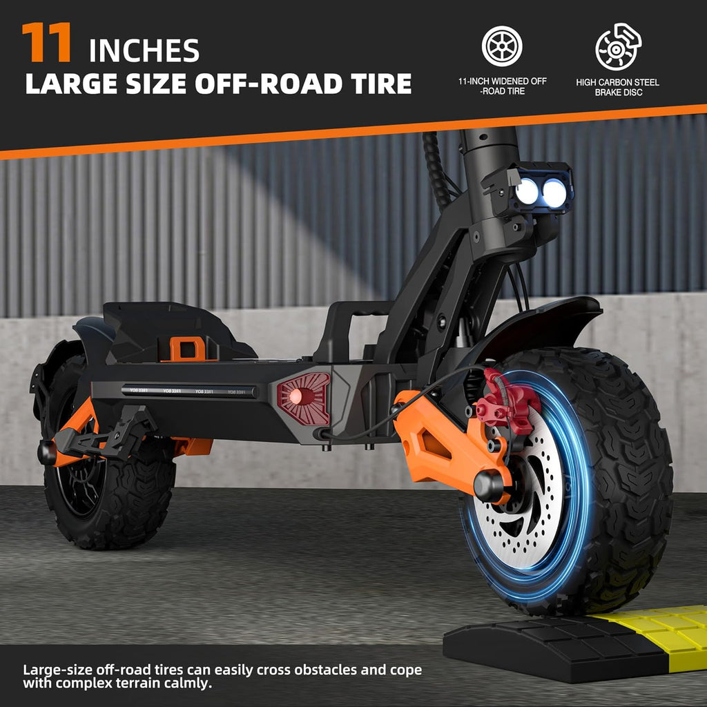 Electric Scooter with 3600W Motors 60V/30AH Battery 11 Inches Off Road Tires Z81622