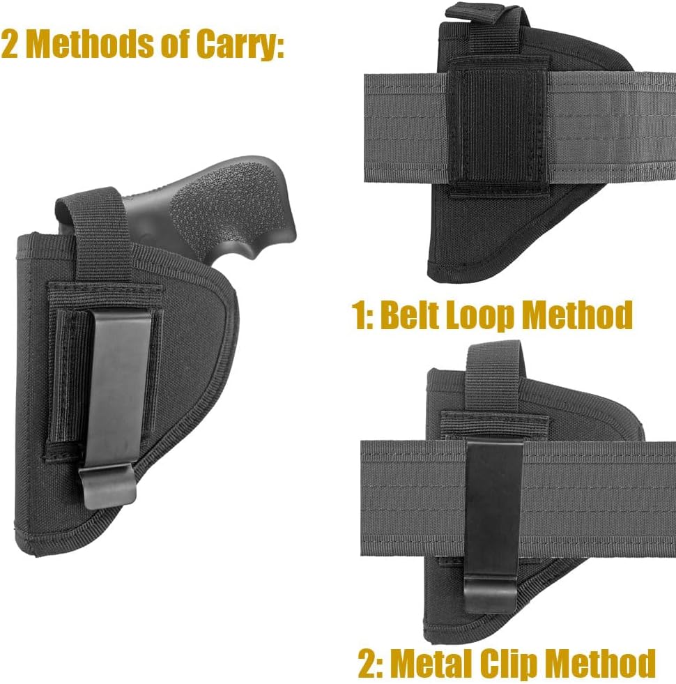Outside The Waistband Revolver Holster Fits .22 .38 .357 2" Revolvers Q286