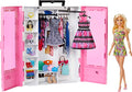 Blonde Fashion Doll & Pink Closet Playset with Clothes & 12 Accessories E42537