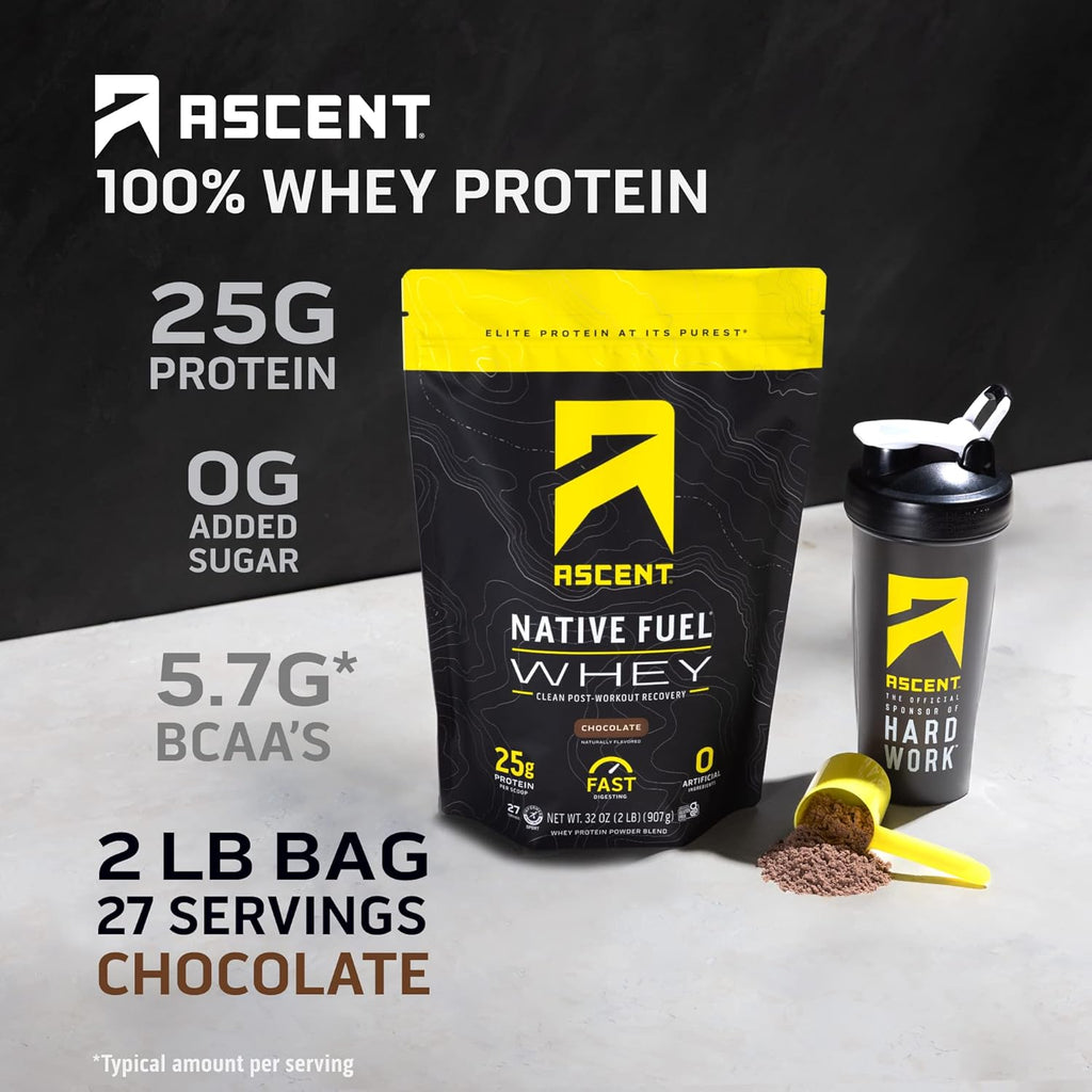 Chocolate Whey and Plant Protein Powder 2 lb 18 Servings F2050