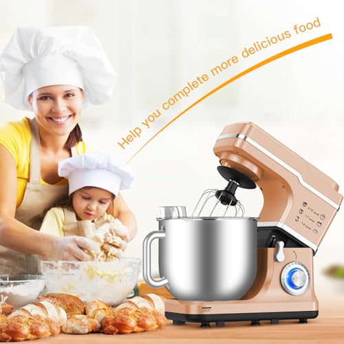 7.5 Qt 660W Tilt-Head Electric Stand Mixer with Stainless Steel Bowl (Blue) Z459424