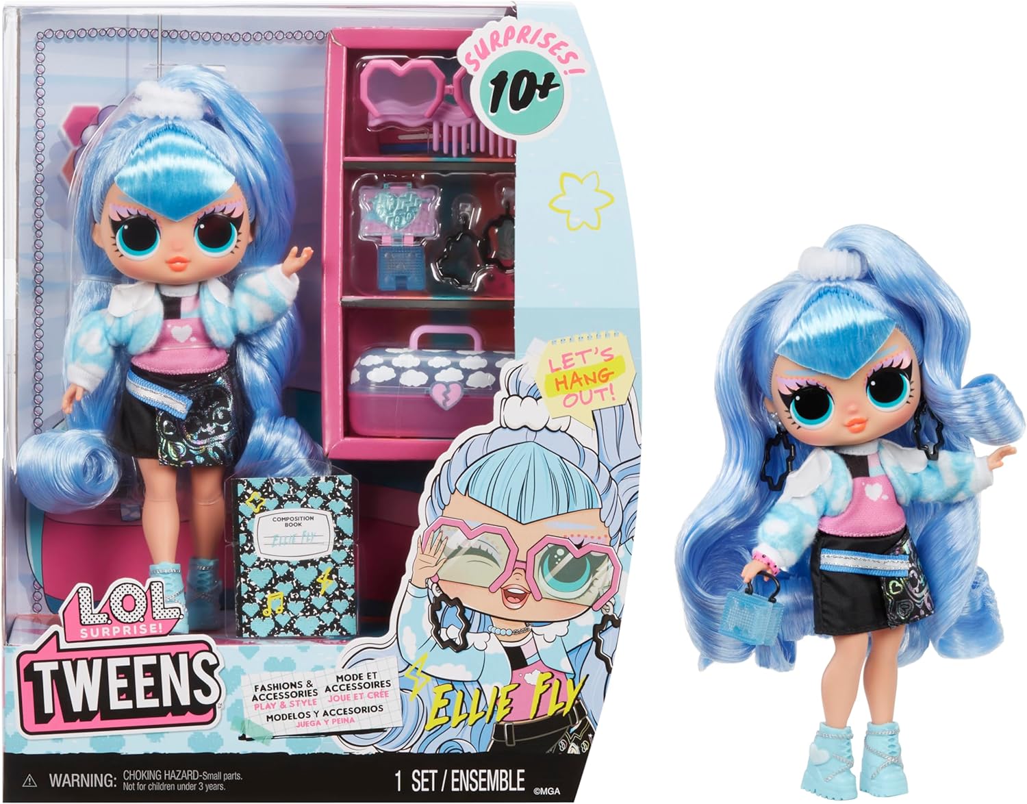Ellie Fly Doll with 10+ Surprises and Accessories E244