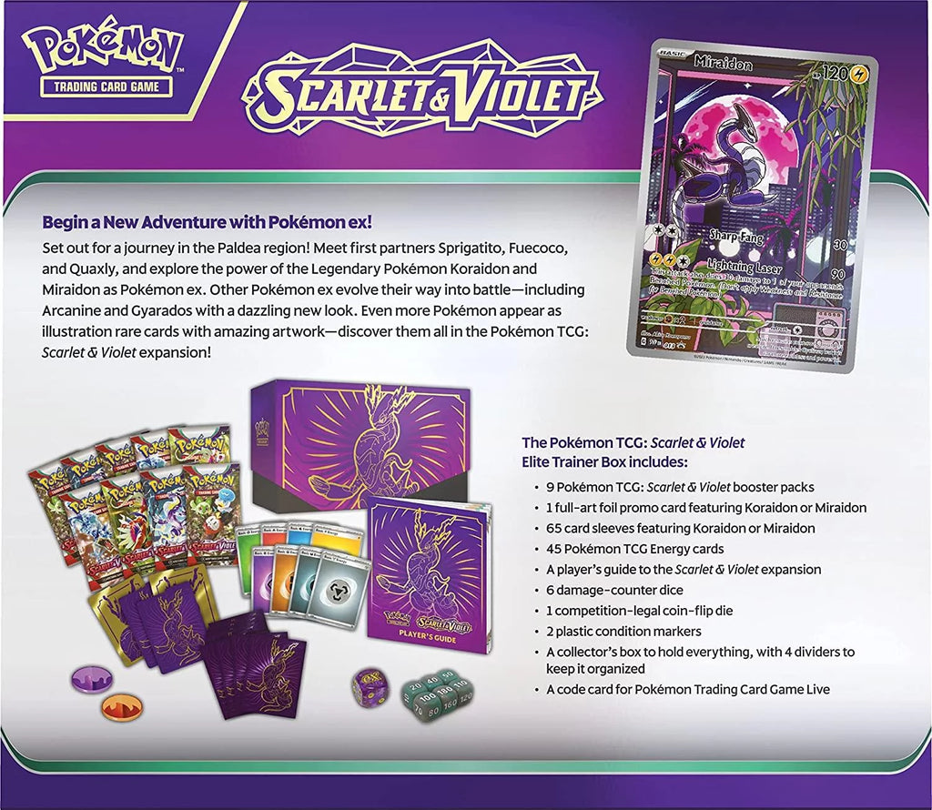 Purple Elite Trainer Box with Booster Packs F540
