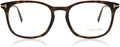 Dark Havana Plastic Square Eyeglasses 52mm G913