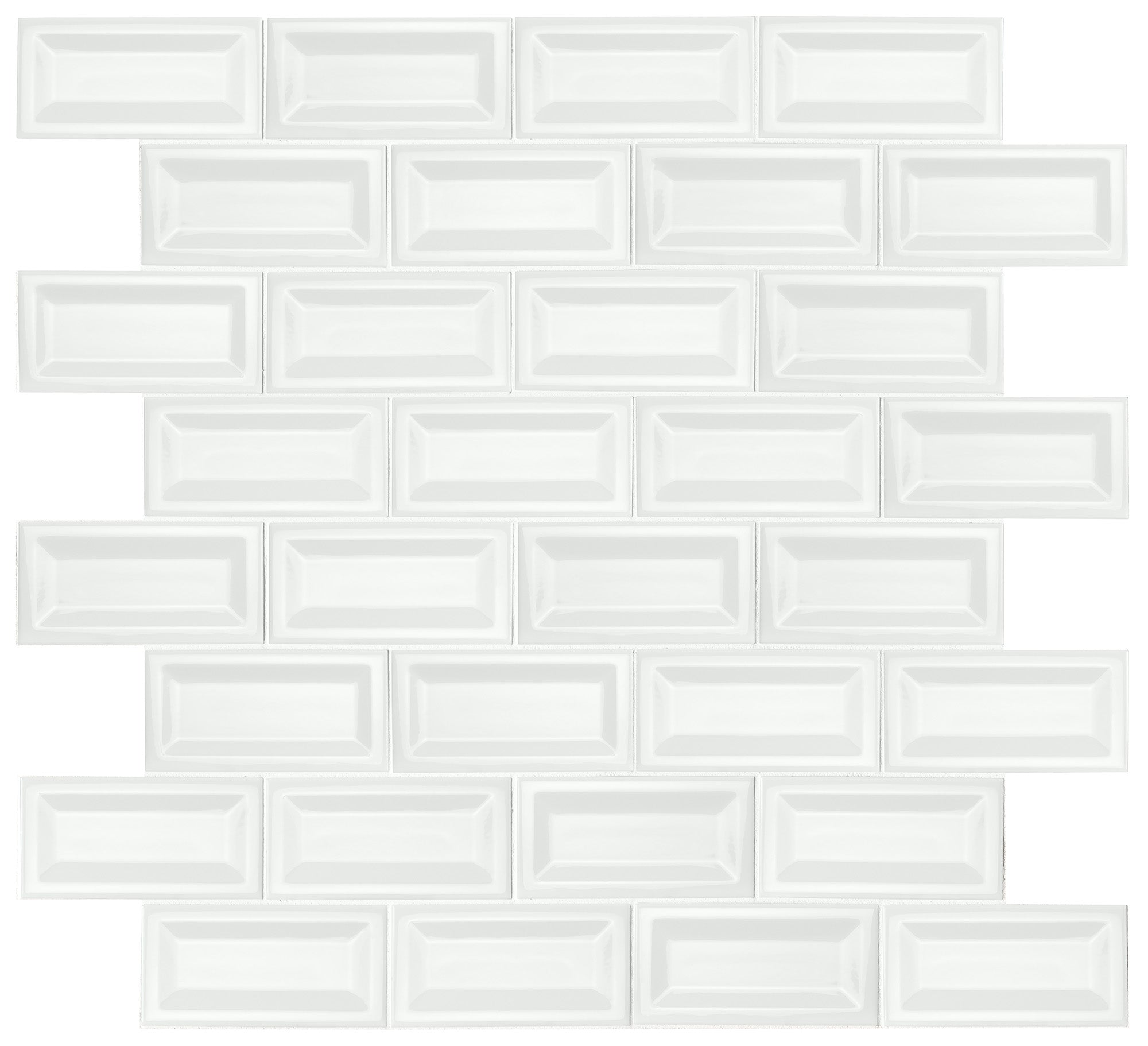 White Glossy 3 in. x 6 in. Glossy Ceramic Wall Tile (10.66 sq. ft. / case) Z467875