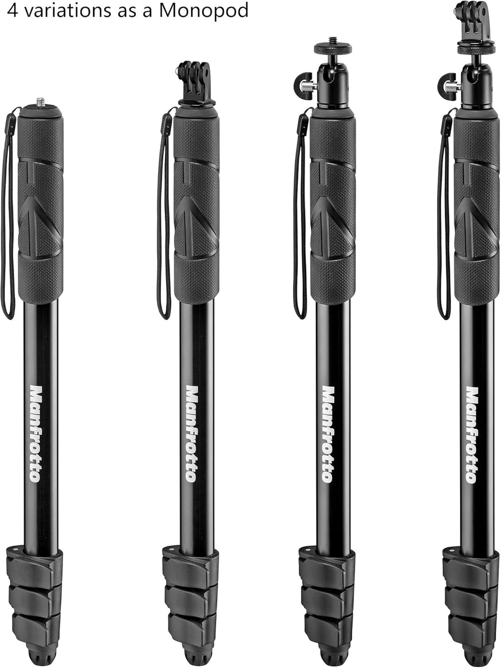 Black 2-in-1 Monopod & Pole Pack of 2 N727