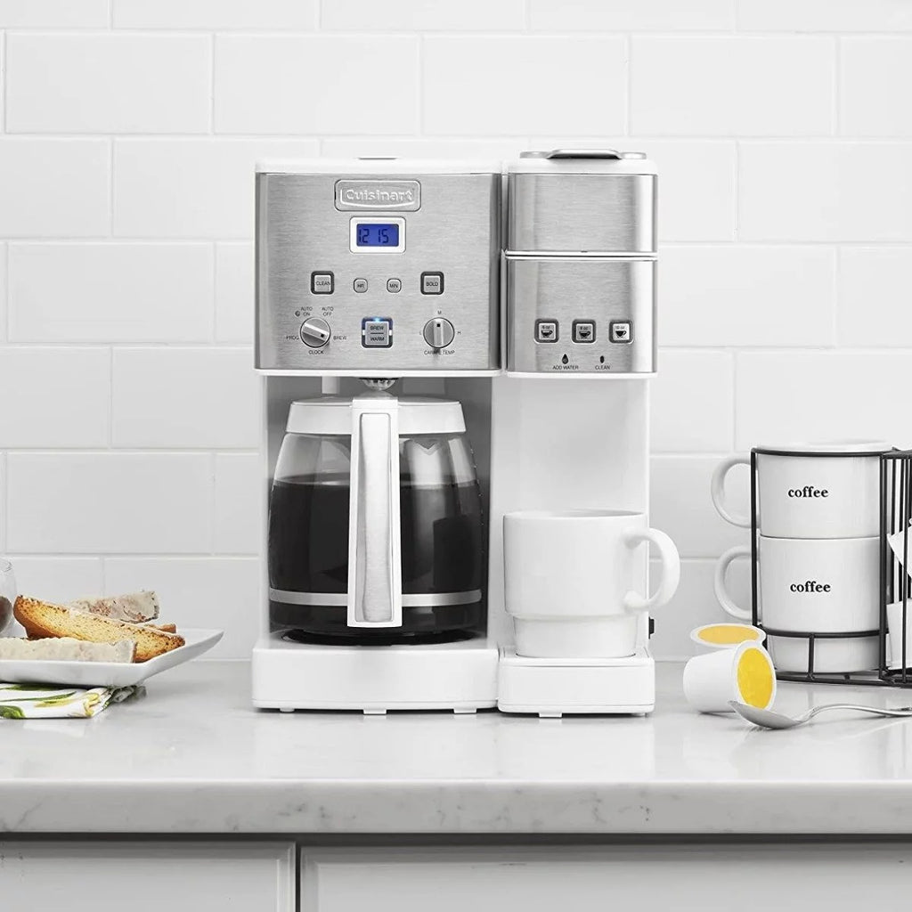 12-Cup Coffee Maker & Single-Serve Brewer White H821508